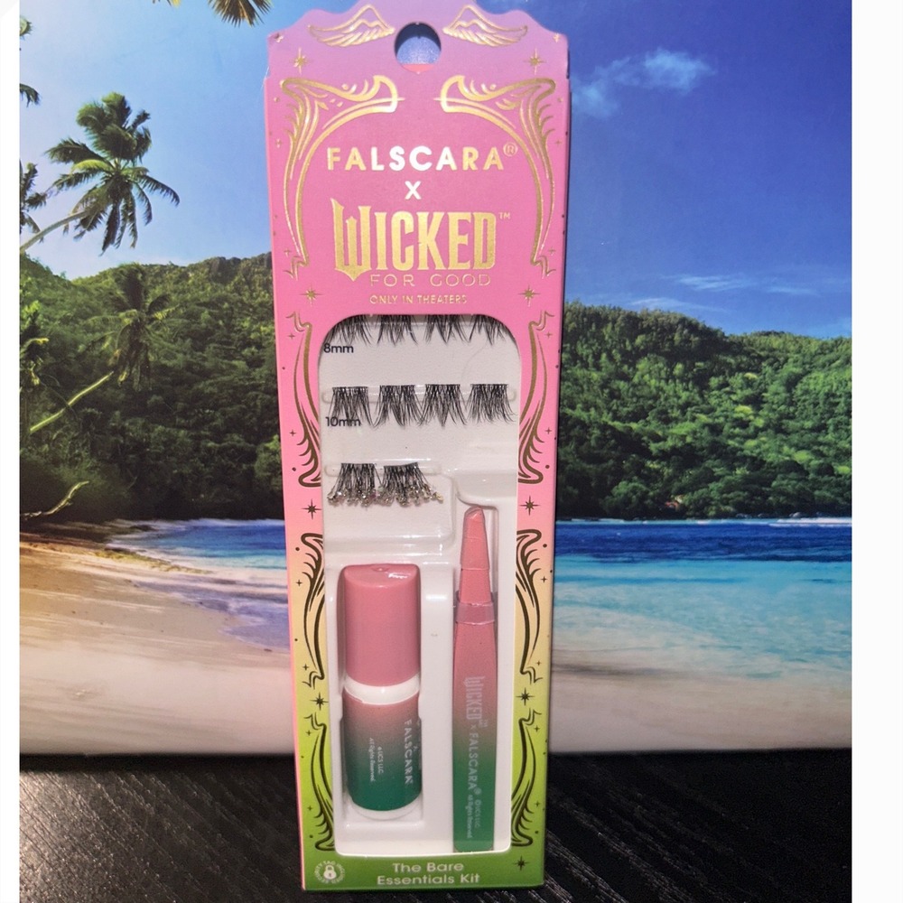 KISS Falscara x Wicked Bare Essentials Kit Eye Lashes New I Couldn't Be Lovelier